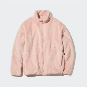 💖Uniqlo Fluffy Fleece Full-Zip Jacket - Light Pink💖